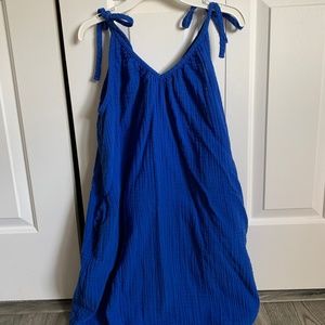 old navy blue tie strap dress